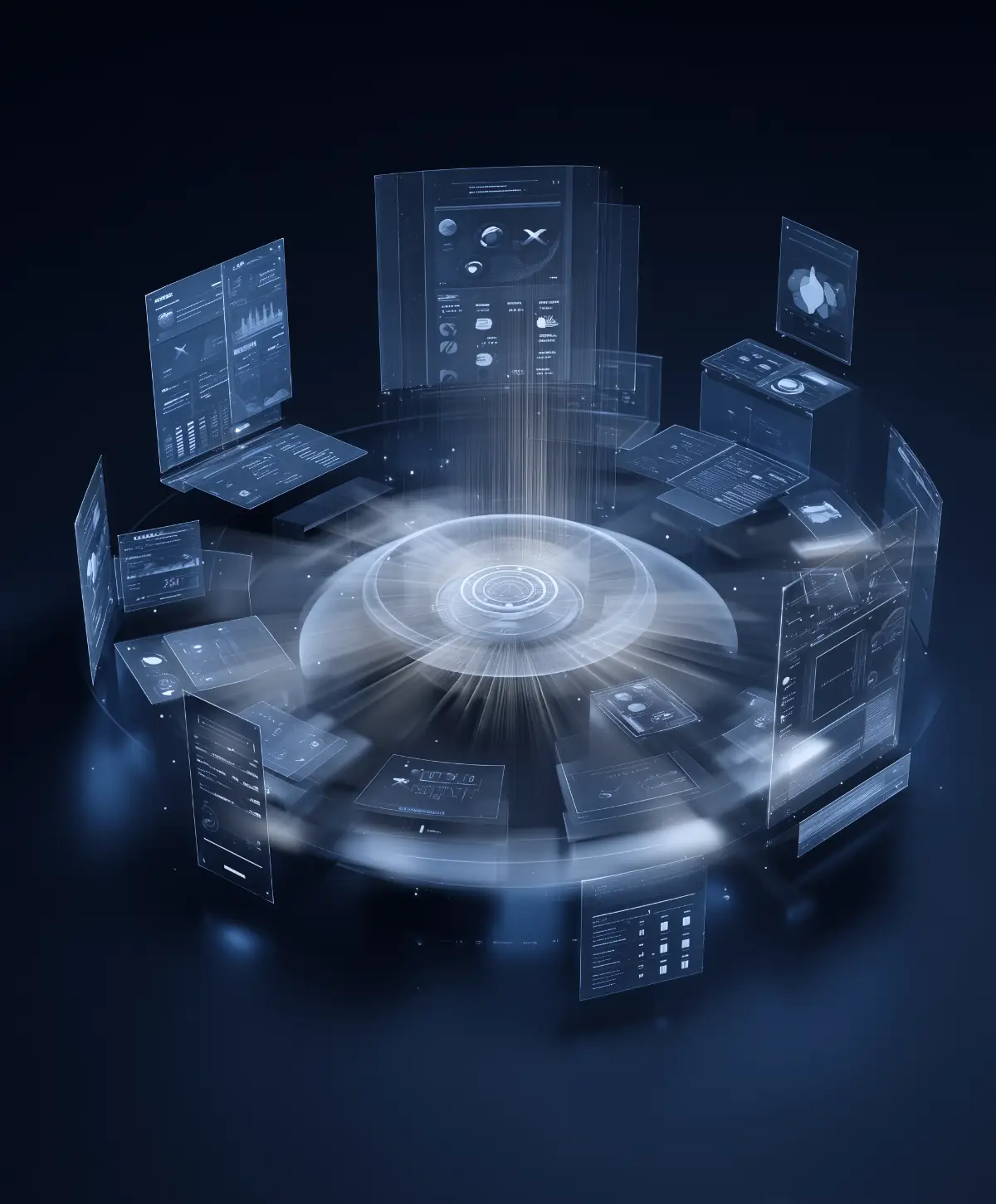 abstract image portraying data centralization